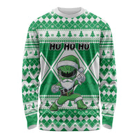 Personalized Power Green Ranger Santa Claus Long Sleeve Shirt Funny Christmas - Wonder Print Shop