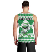 Personalized Power Green Ranger Santa Claus Men Tank Top Funny Christmas - Wonder Print Shop