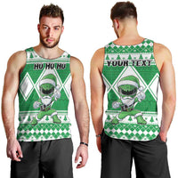 Personalized Power Green Ranger Santa Claus Men Tank Top Funny Christmas - Wonder Print Shop