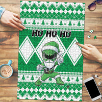 Power Green Ranger Santa Claus Puzzle Funny Christmas - Wonder Print Shop