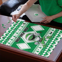 Power Green Ranger Santa Claus Puzzle Funny Christmas - Wonder Print Shop