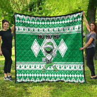 Power Green Ranger Santa Claus Quilt Funny Christmas - Wonder Print Shop
