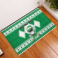 Power Green Ranger Santa Claus Rubber Doormat Funny Christmas - Wonder Print Shop