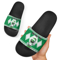 Power Green Ranger Santa Claus Slide Sandals Funny Christmas - Wonder Print Shop