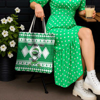 Power Green Ranger Santa Claus Tote Bag Funny Christmas - Wonder Print Shop