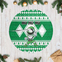 Power Green Ranger Santa Claus Tree Skirt Funny Christmas - Wonder Print Shop
