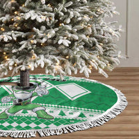 Power Green Ranger Santa Claus Tree Skirt Funny Christmas - Wonder Print Shop