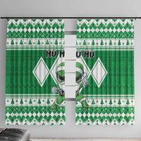 Power Green Ranger Santa Claus Window Curtain Funny Christmas - Wonder Print Shop