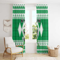 Power Green Ranger Santa Claus Window Curtain Funny Christmas - Wonder Print Shop
