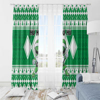 Power Green Ranger Santa Claus Window Curtain Funny Christmas - Wonder Print Shop