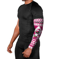 Personalized Power Pink Ranger Santa Claus Arm Sleeves Funny Christmas - Wonder Print Shop
