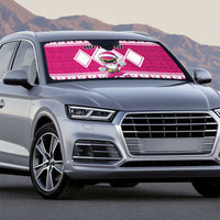 Power Pink Ranger Santa Claus Auto Sun Shade Funny Christmas - Wonder Print Shop