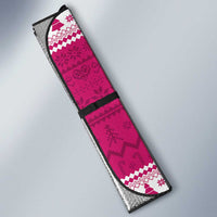 Power Pink Ranger Santa Claus Auto Sun Shade Funny Christmas - Wonder Print Shop
