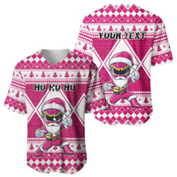 Personalized Power Pink Ranger Santa Claus Baseball Jersey Funny Christmas - Wonder Print Shop