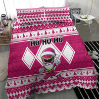 Power Pink Ranger Santa Claus Bedding Set Funny Christmas - Wonder Print Shop
