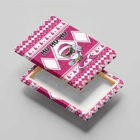 Power Pink Ranger Santa Claus Canvas Wall Art Funny Christmas - Wonder Print Shop