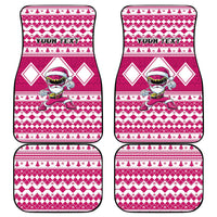 Personalized Power Pink Ranger Santa Claus Car Mats Funny Christmas - Wonder Print Shop