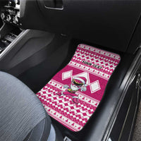 Personalized Power Pink Ranger Santa Claus Car Mats Funny Christmas - Wonder Print Shop