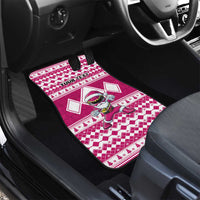 Personalized Power Pink Ranger Santa Claus Car Mats Funny Christmas - Wonder Print Shop