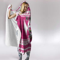Power Pink Ranger Santa Claus Hooded Blanket Funny Christmas - Wonder Print Shop