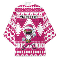 Personalized Power Pink Ranger Santa Claus Kimono Funny Christmas - Wonder Print Shop