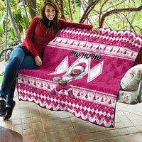 Power Pink Ranger Santa Claus Quilt Funny Christmas - Wonder Print Shop