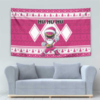 Power Pink Ranger Santa Claus Tapestry Funny Christmas - Wonder Print Shop