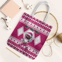 Power Pink Ranger Santa Claus Tote Bag Funny Christmas - Wonder Print Shop