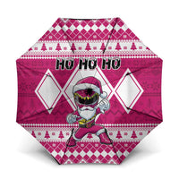 Power Pink Ranger Santa Claus Umbrella Funny Christmas - Wonder Print Shop