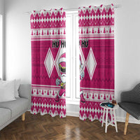 Power Pink Ranger Santa Claus Window Curtain Funny Christmas - Wonder Print Shop
