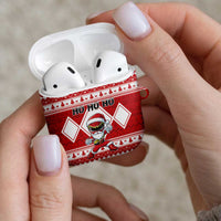 Power Red Ranger Santa Claus AirPods Case Funny Christmas - Wonder Print Shop
