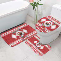 Power Red Ranger Santa Claus Bathroom Set Funny Christmas - Wonder Print Shop