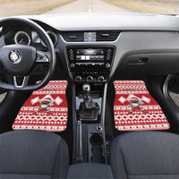 Personalized Power Red Ranger Santa Claus Car Mats Funny Christmas - Wonder Print Shop