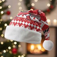 Power Red Ranger Santa Claus Christmas Santa Hat Funny Christmas - Wonder Print Shop