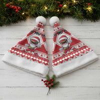Power Red Ranger Santa Claus Christmas Santa Hat Funny Christmas - Wonder Print Shop