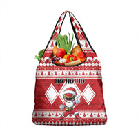 Power Red Ranger Santa Claus Grocery Bag Funny Christmas - Wonder Print Shop