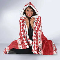 Power Red Ranger Santa Claus Hooded Blanket Funny Christmas - Wonder Print Shop