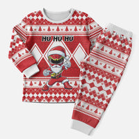 Power Red Ranger Santa Claus Christmas Pajama Set Funny Christmas - Wonder Print Shop