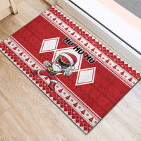 Power Red Ranger Santa Claus Rubber Doormat Funny Christmas - Wonder Print Shop