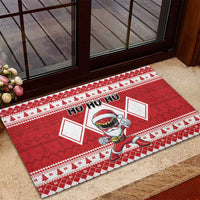 Power Red Ranger Santa Claus Rubber Doormat Funny Christmas - Wonder Print Shop