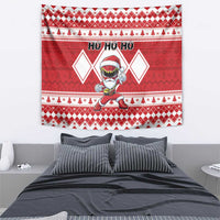 Power Red Ranger Santa Claus Tapestry Funny Christmas - Wonder Print Shop