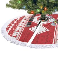 Power Red Ranger Santa Claus Tree Skirt Funny Christmas - Wonder Print Shop