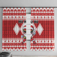 Power Red Ranger Santa Claus Window Curtain Funny Christmas - Wonder Print Shop