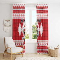 Power Red Ranger Santa Claus Window Curtain Funny Christmas - Wonder Print Shop