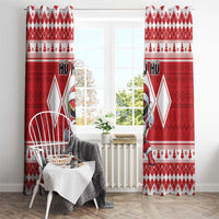 Power Red Ranger Santa Claus Window Curtain Funny Christmas - Wonder Print Shop