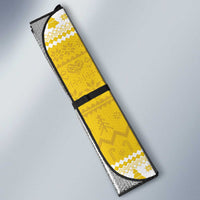 Power Yellow Ranger Santa Claus Auto Sun Shade Funny Christmas - Wonder Print Shop