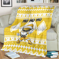 Power Yellow Ranger Santa Claus Blanket Funny Christmas - Wonder Print Shop