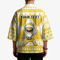 Personalized Power Yellow Ranger Santa Claus Kimono Funny Christmas - Wonder Print Shop
