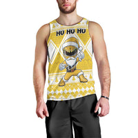 Personalized Power Yellow Ranger Santa Claus Men Tank Top Funny Christmas - Wonder Print Shop