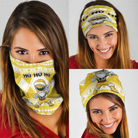 Power Yellow Ranger Santa Claus Neck Gaiter Funny Christmas - Wonder Print Shop